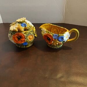 Vintage cream & sugar set